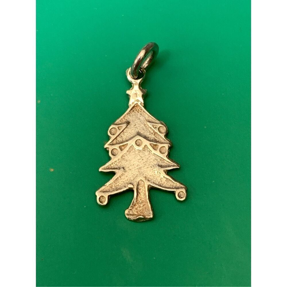 Christmas Tree Sterling Silver Jewelry Charm #holiday #Christmas